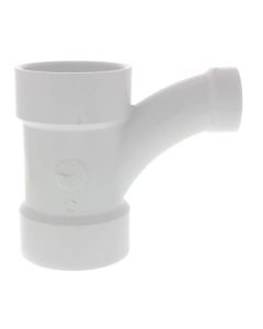 3" x 3" x 1-1/2" PVC DWV Wye and 45° Elbow Combo