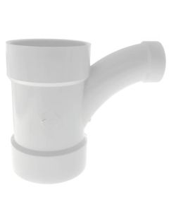 4" x 4" x 2" PVC DWV Wye and 45° Elbow Combo