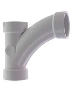 6" PVC DWV Wye and 45° Elbow Combo (2-PC)