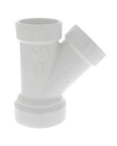2" x 1-1/2" x 1-1/2" PVC DWV Wye