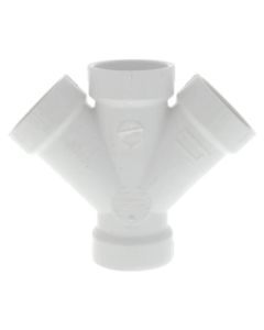 1-1/2" PVC DWV Double Wye