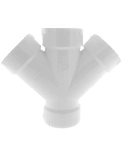 3" PVC DWV Double Wye