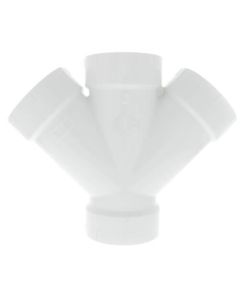 4" PVC DWV Double Wye