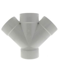 6" PVC DWV Double Wye