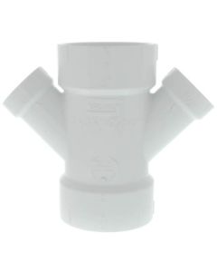 3" x 1-1/2" PVC DWV Double Wye