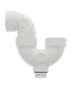 1-1/2" PVC DWV P-Trap w/ Cleanout Adapter