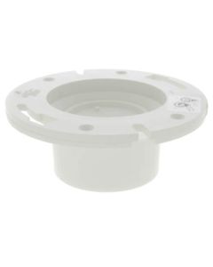 4" x 3" PVC DWV Closet Flange w/ Knockout