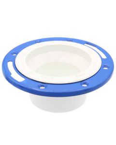 4" x 3" PVC DWV Closet Flange w/ Adjustable Ring