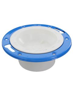 4" x 3" PVC DWV Closet Flange w/ Adjustable Ring and Knockout
