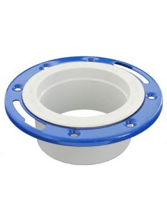 4" PVC DWV Closet Flange w/ Adjustable Metal Ring