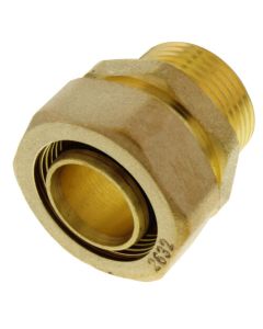 1" PEX-AL-PEX Compression x 1" Male Threaded Adapter