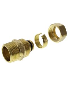 5/8" PEX-AL-PEX Compression x 3/4" Male Threaded Adapter