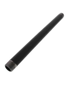 1" x 18" Black Nipple