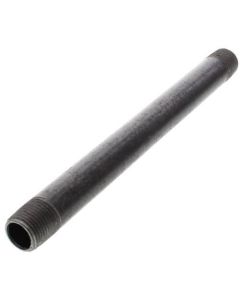 1" x 60" Black Nipple