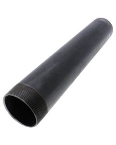 4" x 24" Black Nipple