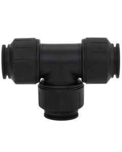 PEI0236E PEX Union Tee, 1" CTS, Black