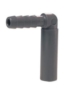 3/8" Stem OD x 1/4" Hose ID Tube to Hose 90-Degree Elbow