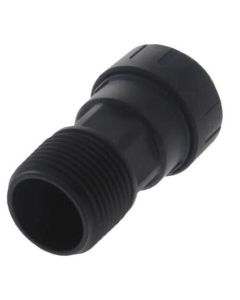PSEI012026E Male Connector, 1/2" CTS x 3/4" NPT, Black