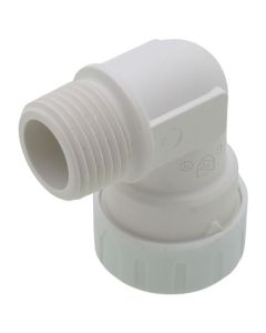 1/2" CTS ID x 1/2" NPT JG Twist & Lock Speedfit Male Fixed 90-Degree Elbow