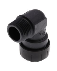 PSEI482024E Male Fixed 90° Elbow, 1/2" CTS x 1/2" MPT, Black