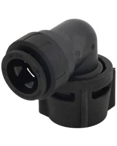 PSEI632838E Female Elbow Connector, 3/4" CTS x 1" NPS, Black