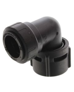 PSEI63363AE Female Elbow Connector, 1" CTS x 1-1/4" NPS, Black