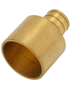 3/4" PEX x 1" Female Sweat Copper Pipe Brass Adapter (Lead Free)