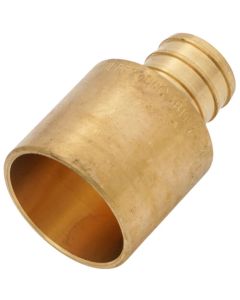 3/4" PEX x 1" Male Sweat Copper Fitting Brass Adapter (Lead Free)