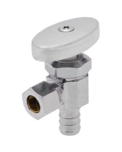 1/2" PEX x 3/8" OD Compression Angle Stop Valve (Multi Turn) (Lead Free)