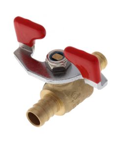 1/2" PEX x 1/2" PEX Ball Valve, T-Handle (Lead Free)