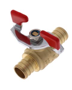 3/4" PEX x 3/4" PEX Ball Valve, T-Handle (Lead Free)