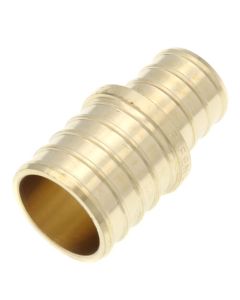 3/4" PEX x 1" PEX DZR Brass Coupling (Lead Free)