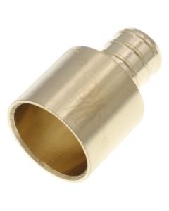 5/8" PEX x 3/4" Female Sweat Copper Pipe DZR Brass Adapter (Lead Free)