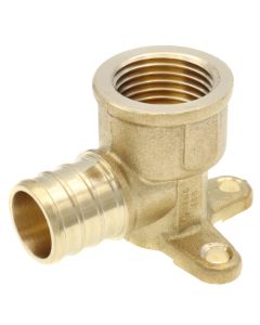 3/4" PEX x 1/2" NPT DZR Brass Drop Ear Elbow (Lead Free)