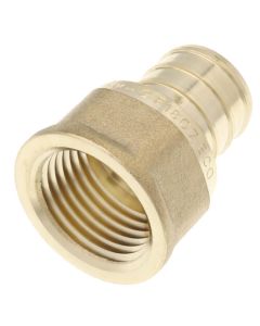 3/4" PEX x 1/2" NPT DZR Brass Female Adapter (Lead Free)
