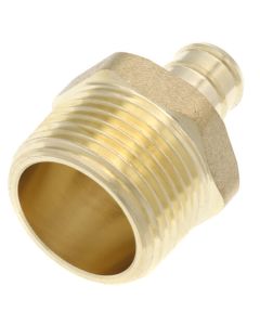 1/2" PEX x 3/4" NPT DZR Brass Male Adapter (Lead Free)