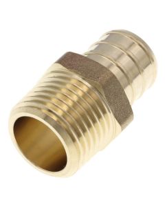3/4" PEX x 1/2" NPT DZR Brass Male Adapter (Lead Free)