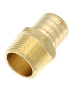 1" PEX x 3/4" NPT DZR Brass Male Adapter (Lead Free)