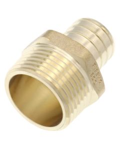 1" PEX x 1" NPT DZR Brass Male Adapter (Lead Free)