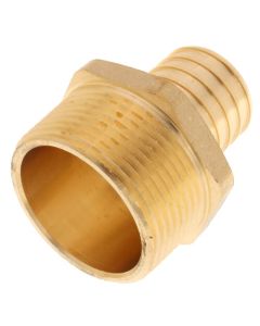 1-1/4" PEX x 1-1/4" NPT Brass Male Adapter (Lead Free)
