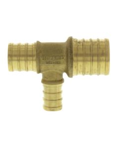 1" PEX x 3/4" PEX x 1/2" PEX Brass Tee (Lead Free)