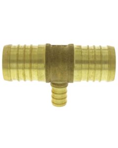 1-1/4" PEX x 1-1/4" PEX x 1/2" PEX Brass Tee (Lead Free)