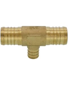 1-1/4" PEX x 1-1/4" PEX x 3/4" PEX Brass Tee (Lead Free)