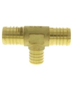 1-1/4" PEX x 1-1/4" PEX x 1" PEX Brass Tee (Lead Free)