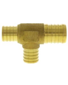 1-1/4" PEX x 1" PEX x 1" PEX Brass Tee (Lead Free)