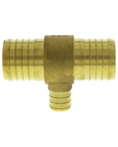 1-1/2" PEX x 1-1/2" PEX x 3/4" PEX Brass Tee (Lead Free)