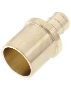 1/2" PEX x 3/4" Male Sweat Copper Fitting DZR Brass Adapter (Lead Free)