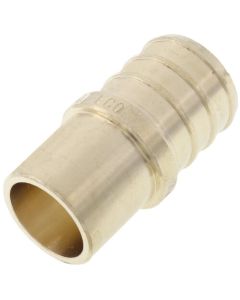 3/4" PEX x 1/2" Male Sweat Copper Fitting DZR Brass Adapter (Lead Free)