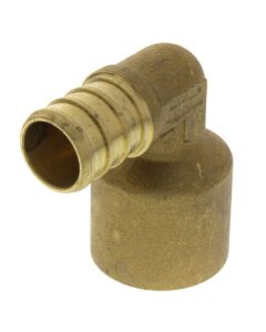 5/8" PEX x 3/4" Copper Pipe Brass Elbow (Lead Free)