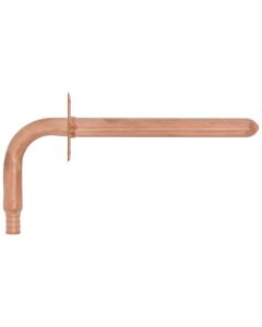 1/2" PEX Crimp Copper Stub Out Elbow w/ Ear (3-1/2" x 8")